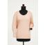 Long Sleeve Top with Draped Back / Pink