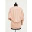 Long Sleeve Top with Draped Back / Pink